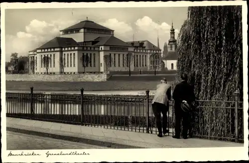 Ak Saarbrücken im Saarland, Grenzlandtheater