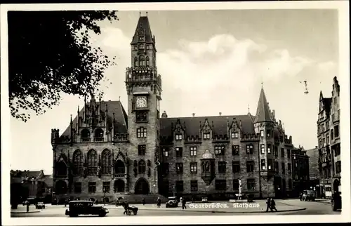 Ak Saarbrücken im Saarland, Rathaus