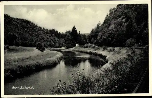 Ak Gera in Thüringen, Elstertal