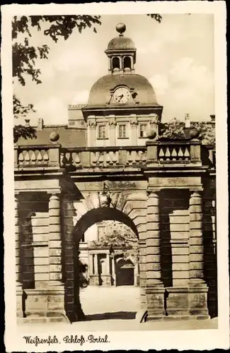 Ak Weißenfels an der Saale, Schloss Portal