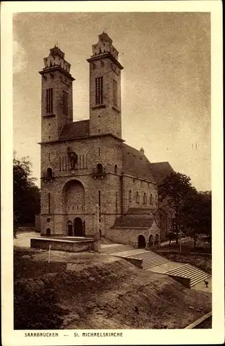 Ak Saarbrücken im Saarland, St. Michaelskirche