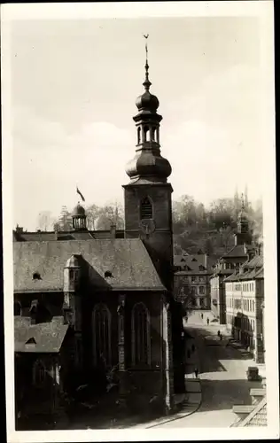 Ak Saarbrücken im Saarland, Schlossberg, Schlosskirche, Altes Rathaus