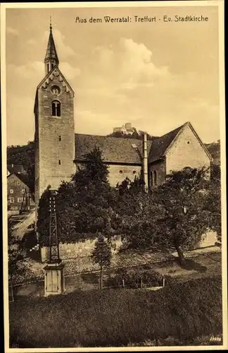 Ak Treffurt an der Werra, Ev. Stadtkirche