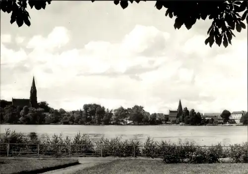 Ak Röbel an der Müritz, Teilansicht