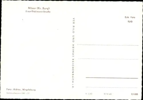 Ak Möser Jerichower Land, Ernst-Thälmann-Straße