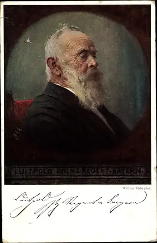 Künstler Ak Firle, Walther, Prinzregent Luitpold von Bayern