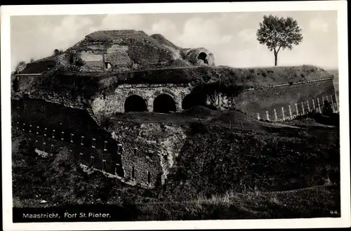 Ak Maastricht Limburg Niederlande, Fort St. Pieter