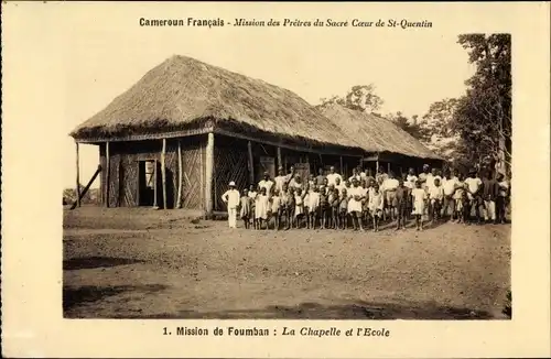 Ak Kamerun, Mission de Foumban, La Chapelle et l'Ecole
