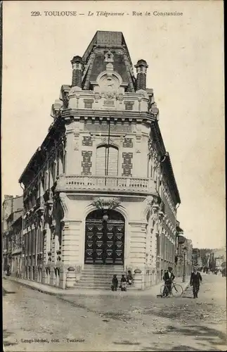 Ak Toulouse Haute Garonne, Le Telegramme, Rue de Constantine