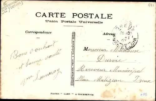 Ak Hermeray Yvelines, Une Rue