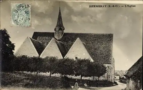 Ak Hermeray Yvelines, L'Eglise