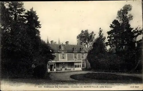 Ak Barneville la Bertrand Calvados, Château de Barneville