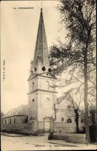 Ak Bayeux Calvados, Église Saint Exupère