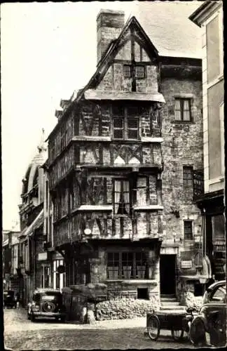 Ak Bayeux Calvados, Vieille Maison Rue Saint Martin