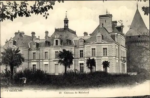 Ak Melle Deux Sevres, Melzeard, Chateau