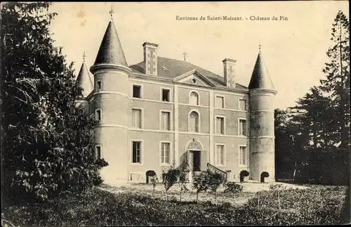 Ak Saint Maixent Deux Sevres, Chateau du Pin