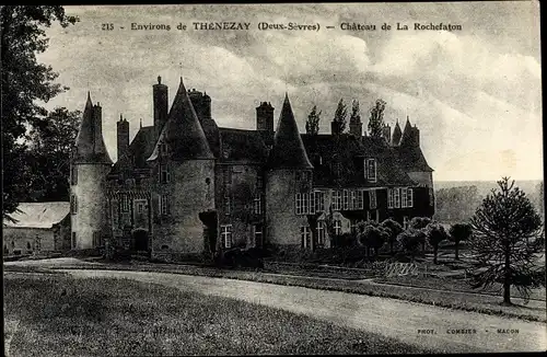 Ak Thénezay Deux Sèvres, Chateau de La Rochefaton