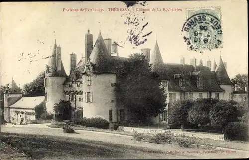 Ak Thénezay Deux Sèvres, Chateau de La Rochefaton
