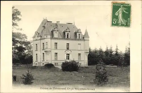 Ak Chateauneuf Deux-Sevres, Chateau, Cne de Vitre