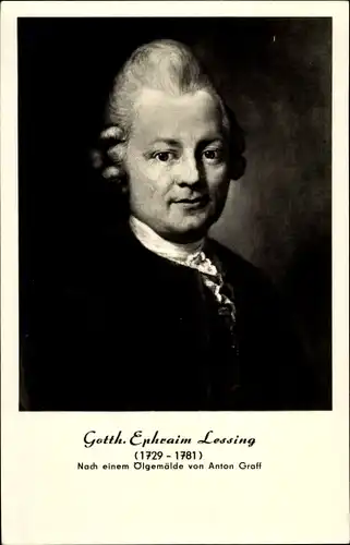 Künstler Ak Graff, Anton, Gotthold Ephraim Lessing, Portrait