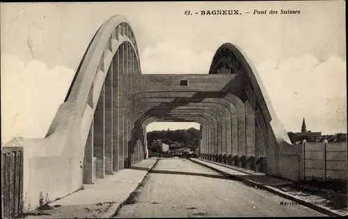 Ak Bagneux Hauts de Seine, Pont des Suisses