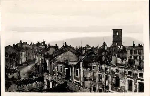 Ak Corcieux Vosges, Les Ruines, Vue generale