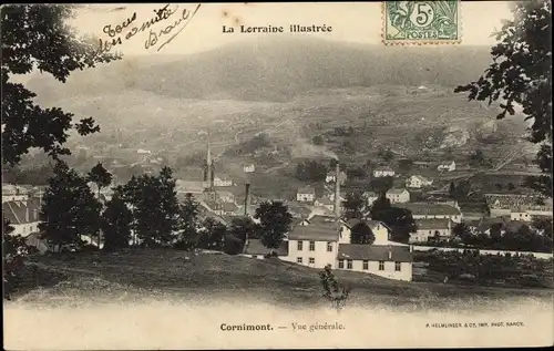 Ak Cornimont Vosges, La Lorraine, Vue generale