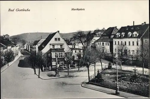 Ak Bad Gottleuba Berggießhübel in Sachsen, Marktplatz