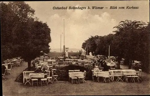 Ak Ostseebad Boltenhagen, Blick vom Kurhaus, Terrasse