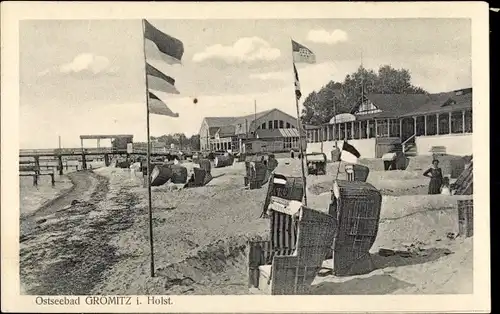 Ak Ostseebad Grömitz in Holstein, Strandpartie