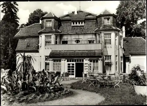 Ak Neuglobsow Stechlin Brandenburg, Milchbar Haus Hirschberg