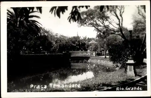 Ak Rio de Janeiro Brasilien, Rio Grande, Praca Tamandare
