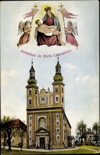 Ak Maria Lanzendorf Niederösterreich, Kirche