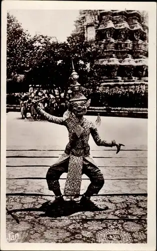 Ak Pnom Penh Kambodscha, Type de Danseuses du Palais du Roi, Les Arts Coloniaux, Paris 1931