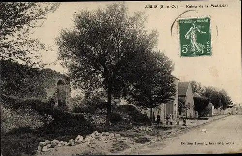 Ak Ablis Yvelines, Ruines de la Madeleine