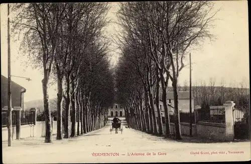 Ak Vermenton Yonne, Avenue de la Gare