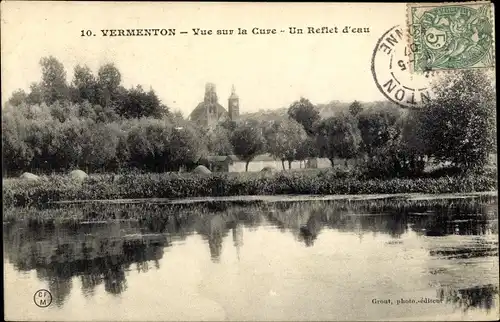 Ak Vermenton Yonne, Vue sur la Cure