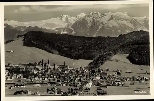 Ak Einsiedeln Kanton Schwyz Schweiz, Panorama vom Ort