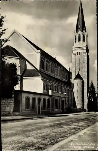 Ak La Chaux de Fonds Kanton Neuenburg, L'Eglise catholique