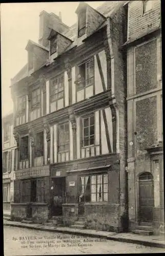 Ak Bayeux Calvados, Vieille Maison de la Rue Bienvenue