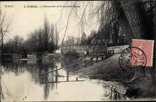 Ak Créteil Val de Marne, L´Abreuvoir et la nouvelle Ecluse