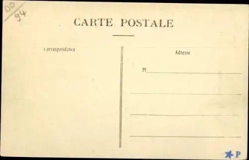 Ak Créteil Val de Marne, La Banlieue Parisienne inondee Janvier 1910, Au Pont de Creteil