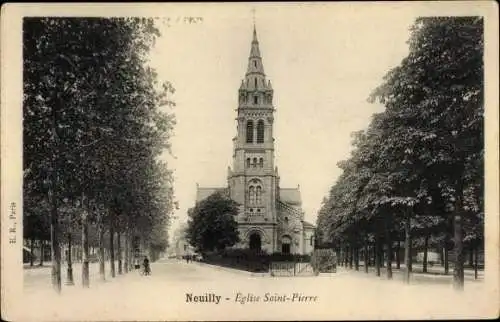 Ak Neuilly sur Seine Hauts de Seine, Église Saint Pierre