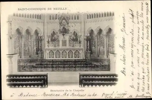 Ak Neuilly sur Seine Hauts de Seine, Sanctuaire de la Chapelle