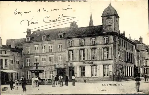 Ak Charmes Vosges, Place de l´Hotel de Ville