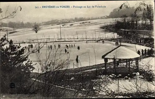 Ak Bruyères Vosges, Patinage au Lac de Pointhaie