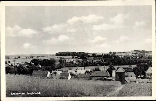 Ak Krakow am See in Mecklenburg Vorpommern, Teilansicht