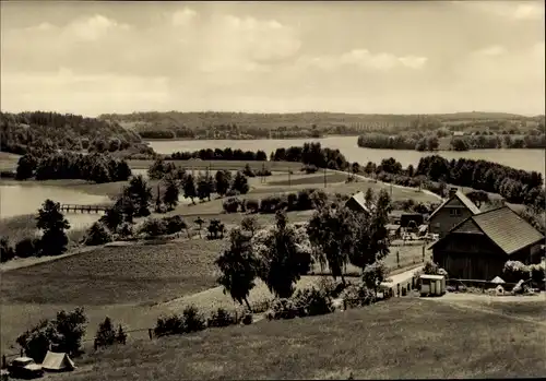 Ak Feldberg in Mecklenburg Vorpommern, Haussee vom Hüttenberg aus gesehen