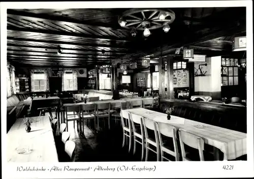 Ak Altenberg Erzgebirge, Waldschänke Altes Raupennest