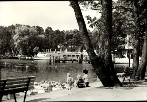 Ak Bad Saarow Pieskow Kreis Oder Spree, An der Schwanenwiese